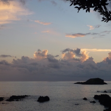 Il mare di Illicini al tramonto